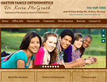 Tablet Screenshot of oaktonbraces.com